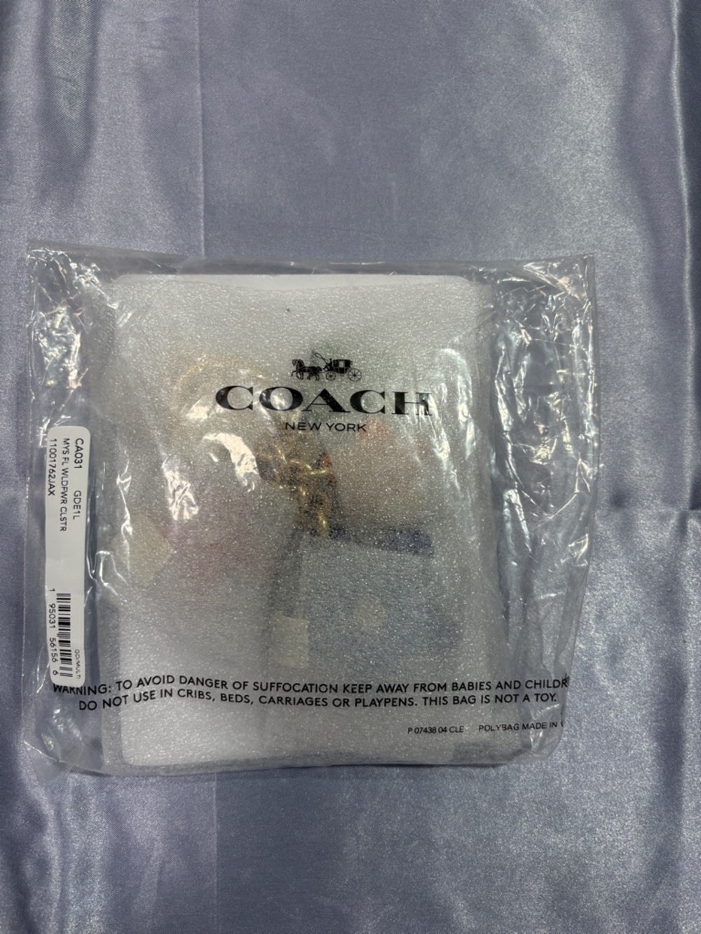 NWT Coach Wildflower Bag Charm Keychain - Picture 2 of 3